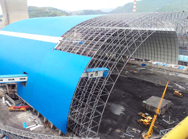 钢结构煤棚网架